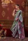 Takshshila By Kreshva P.C Silk With Ikkat Print Saree Online Wholesale